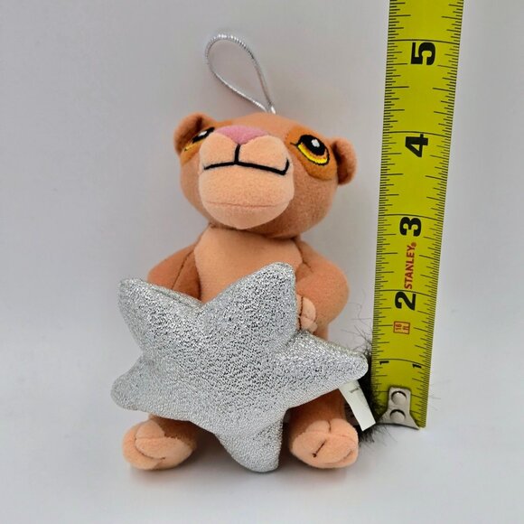 Simba Disney Christmas Ornament Holiday Plush Toy Star Silver 2002 The Lion King - Picture 2 of 8